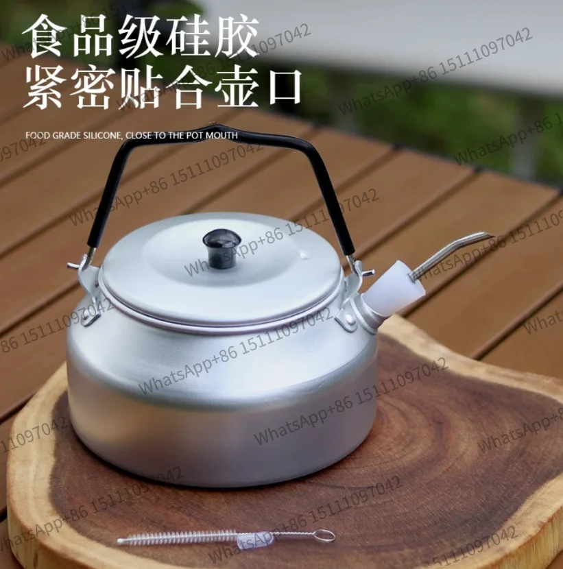 Outdoor Camping Kettle Ultra Light Aluminum Alloy Portable Coffee Pot Stainless Steel Extended Water Pipe Conversion Nozzle