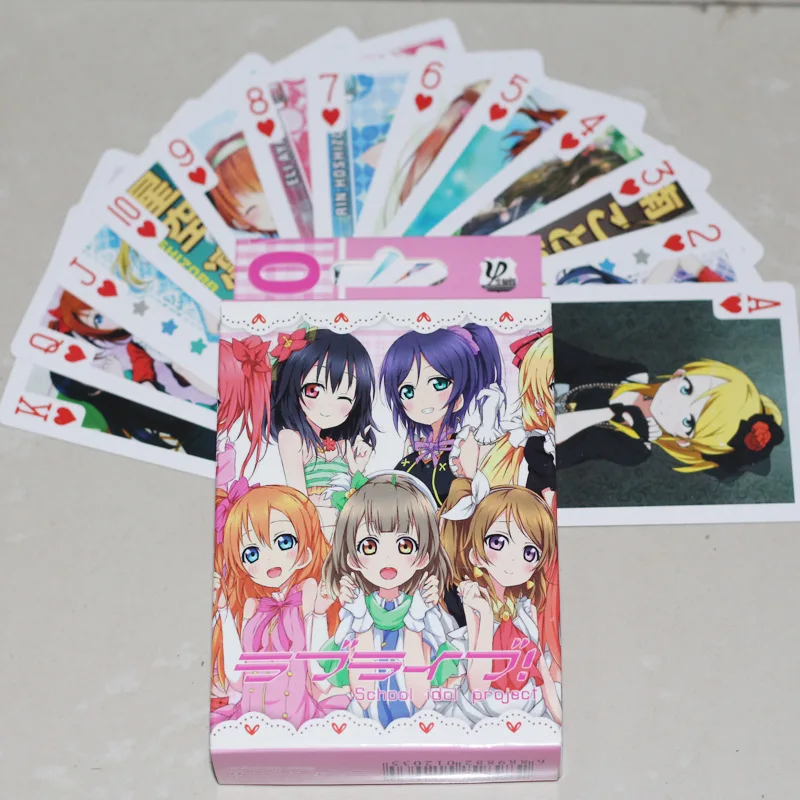 

Anime Lovelive Kousaka Honoka Poker Cards Minami Kotori Cartoon Accessories