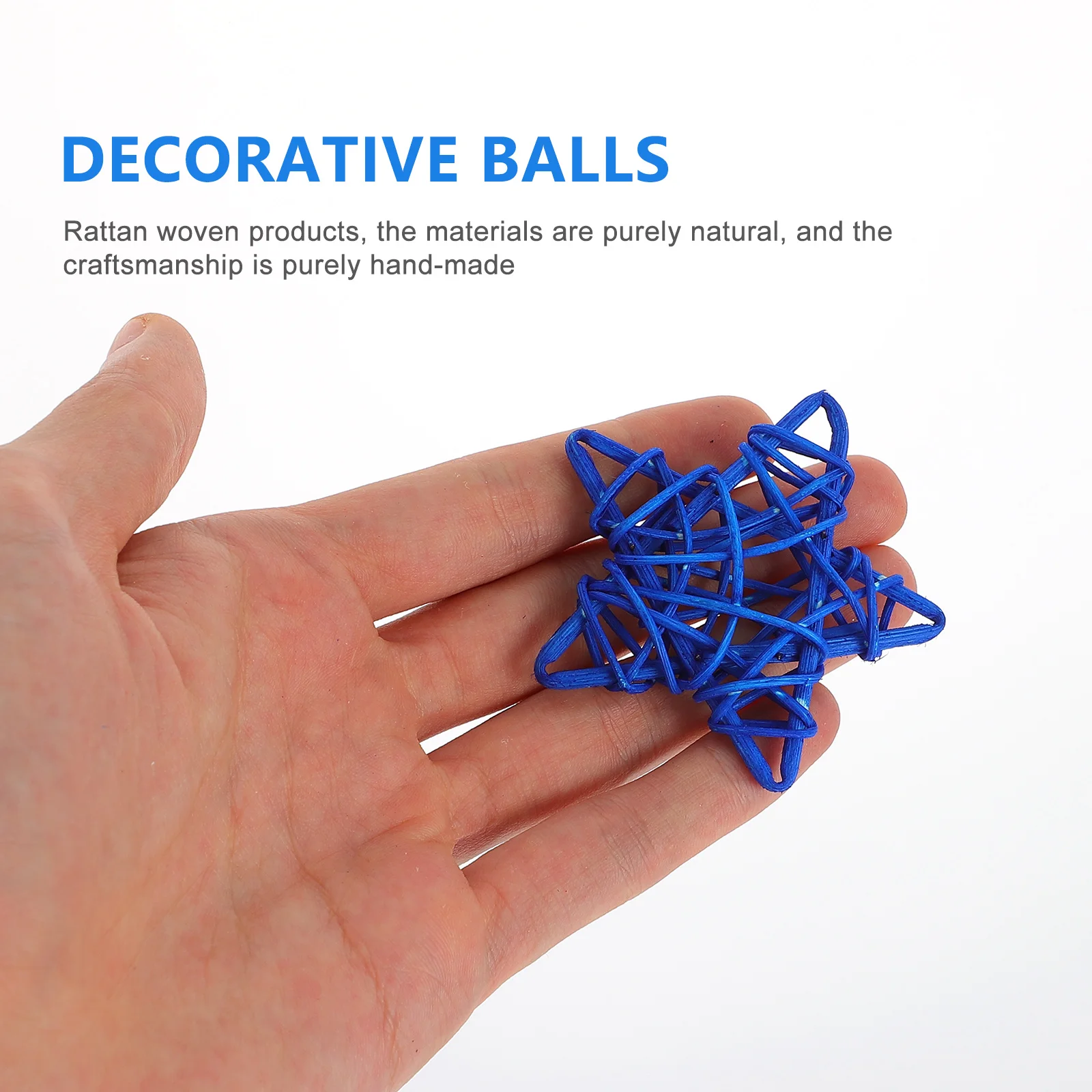 

48pcs Rattan Balls Wedding Decoration Decorative Balls Wreath Accessory Home Bar Mall Party Holiday Decor Eco-Friendly Reusable