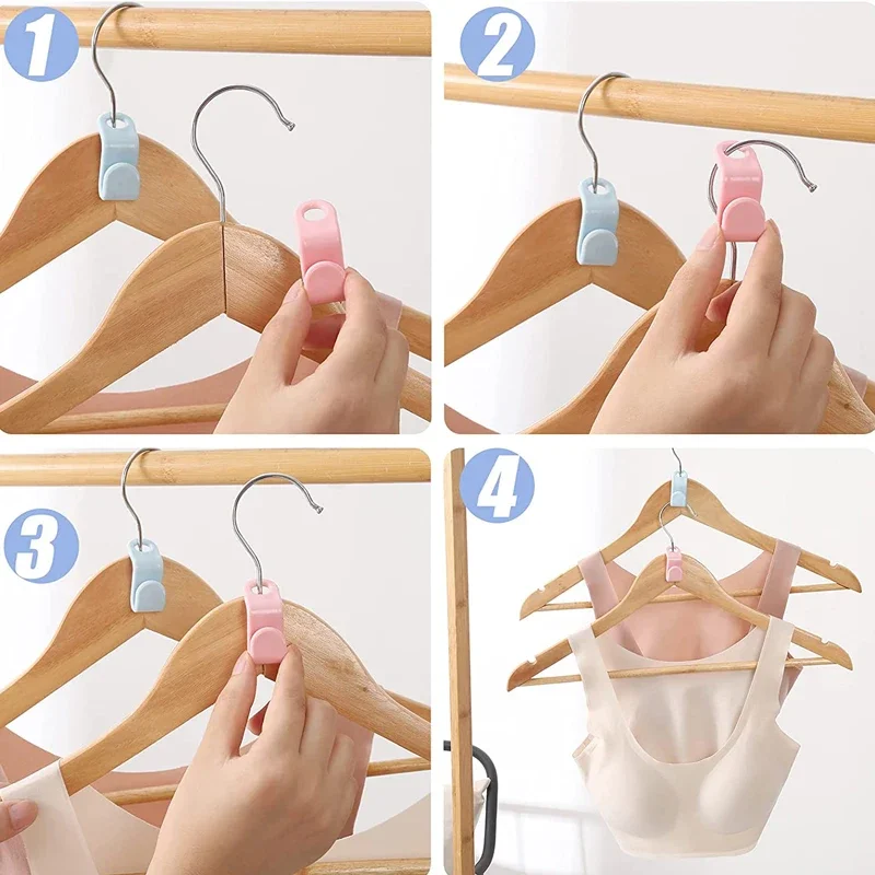 10/5pcs Multi-function Clothes Hanger Connector Hooks Cascading Plastic Wardrobe Organizer Rack Holder Space Saving Organizer