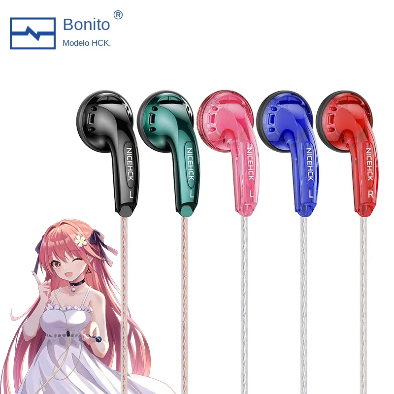 NiceHCK YD30 superficie de barniz UV 3,5mm música HIFI auricular con cable 15,4mm micrófono HD dinámico auricular para reuniones de juegos Vido EB2S