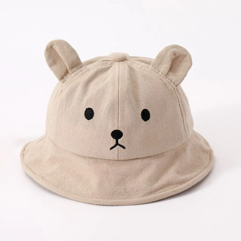 

Cute Bear Shaped Children Sun Hat Summer Thin Sun Protection Hat Casual Travel Fisherman Hat
