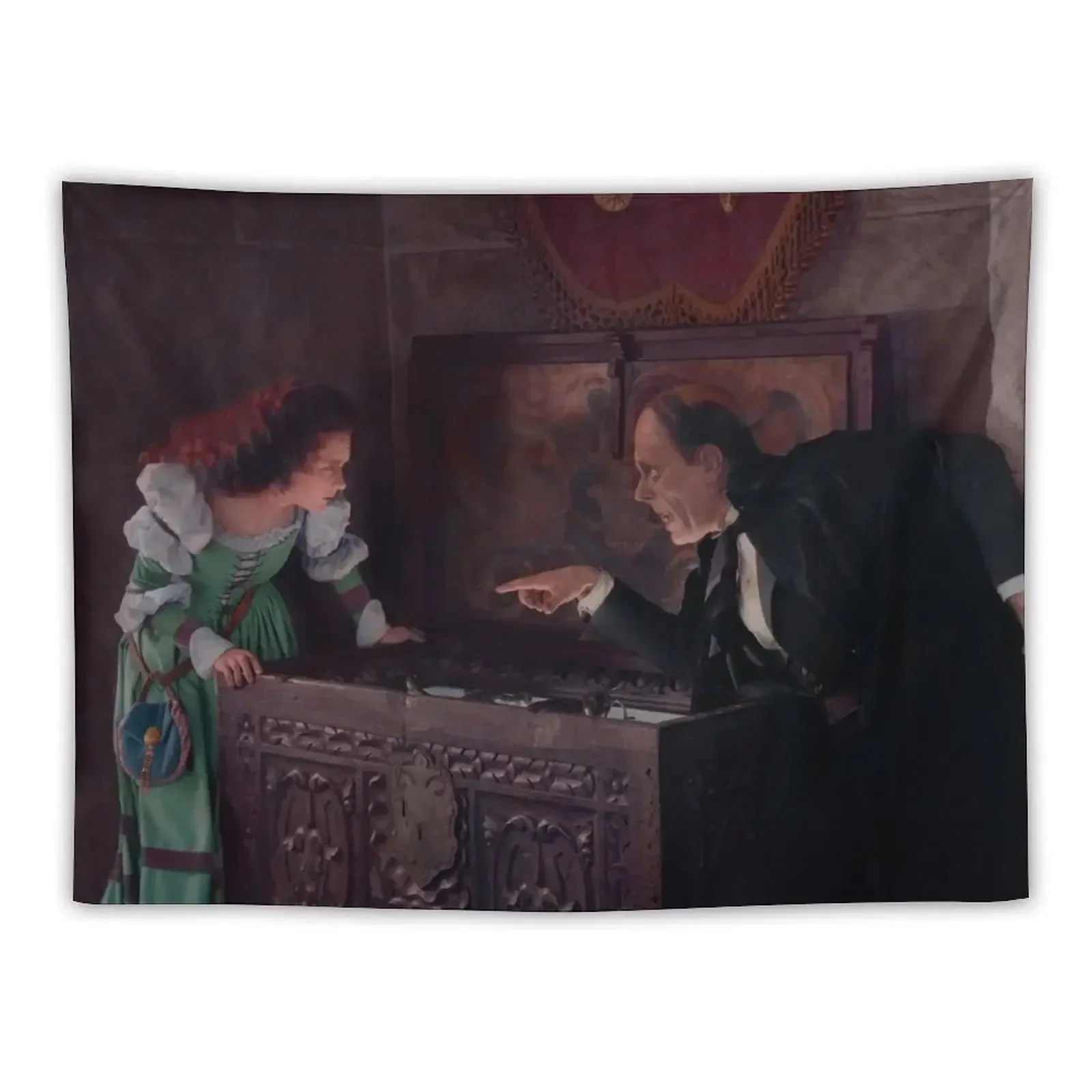 Make Your Choice (Colorized) - Phantom of the Opera 1925 Tapestry Decoration Aesthetic Wall Hanging Wall Tapestry