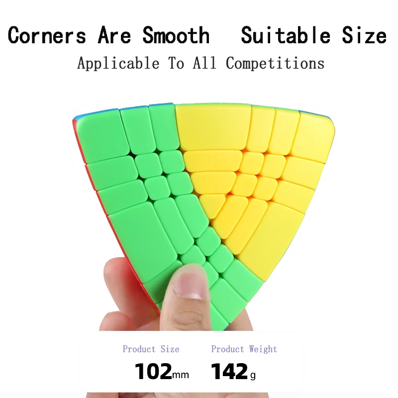 SENGSO Magic Tower 7X7 Magic Cube Pyraminx Special Cube & Keychain cube Stickerless Speed Cube Triangle Cube Brain Teasers