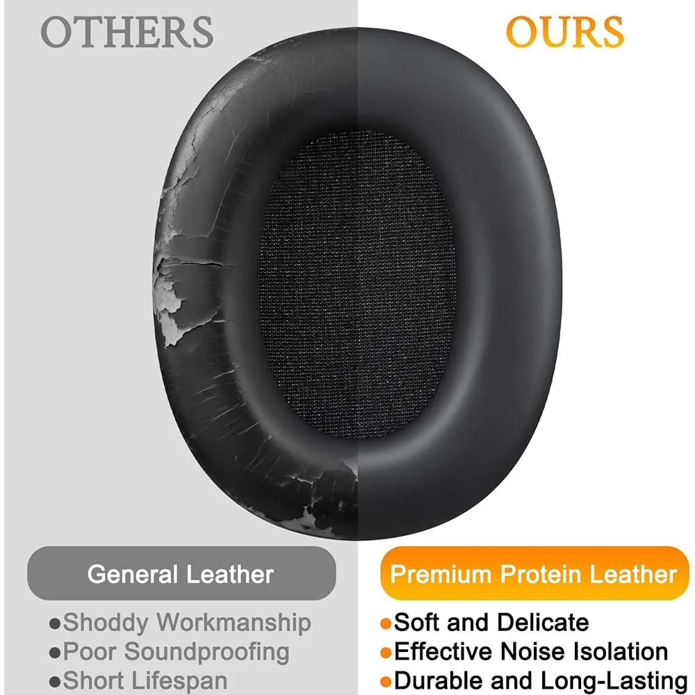 Earphone Pads for Skullcandy Hesh 540 360 Replacement Earpads Mesh Cloth Memory Covers Sponge