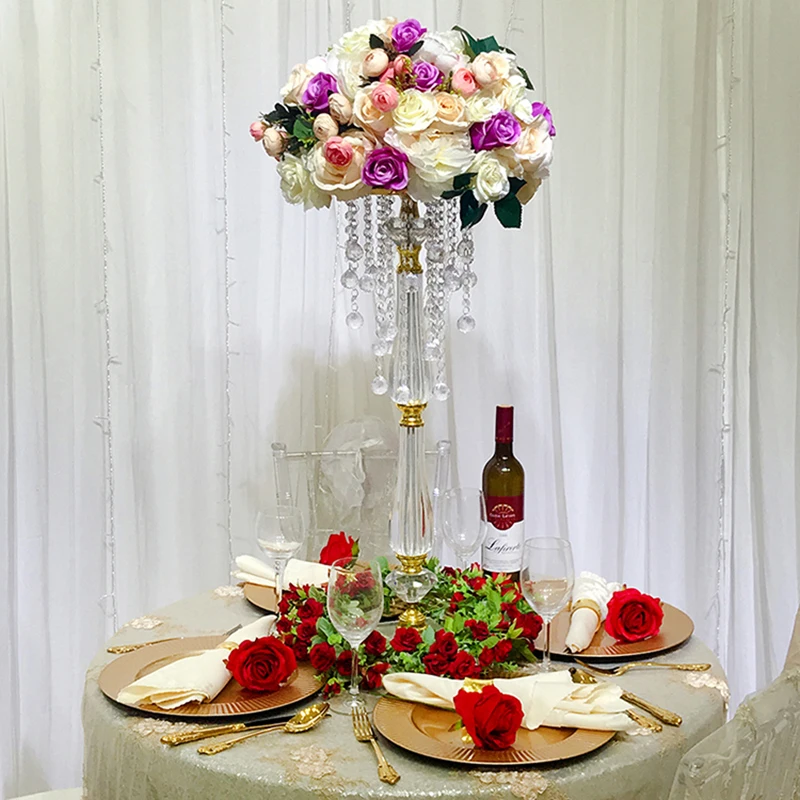 

Горячая европейская акриловая подставка для цветов, центральные детали, держатель для искусственных цветов, декор для свадебных мероприятий
