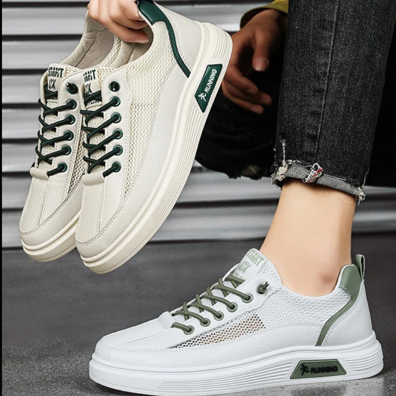 Men's Sneakers White Casual Shoes Men Original Lightweight Luxury Shoes for Men Breathable Flats Men's Sneakers Chaussure Hommes