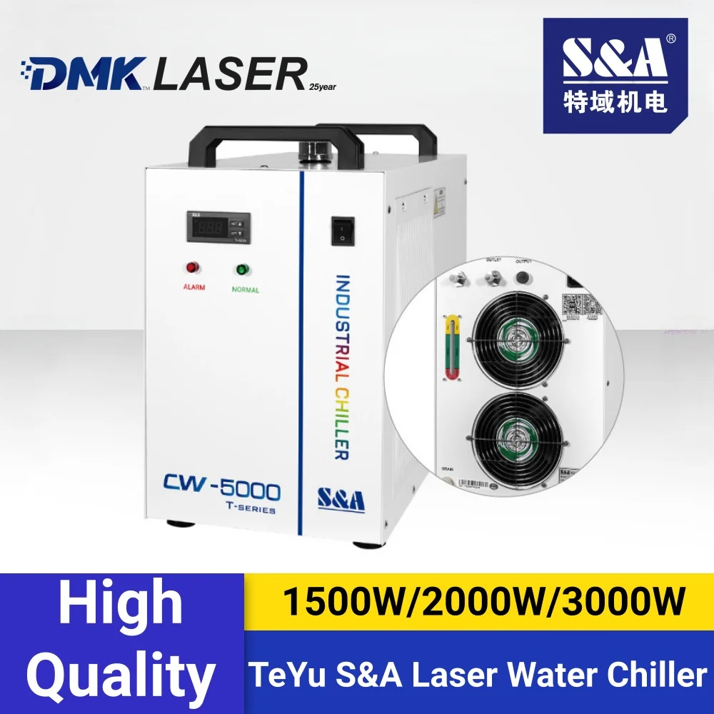 

Промышленный чиллер S&A TeYu CW3000, 110/220В, 25-70Вт, для лазерных станков CO2 (гравировка, резка)
