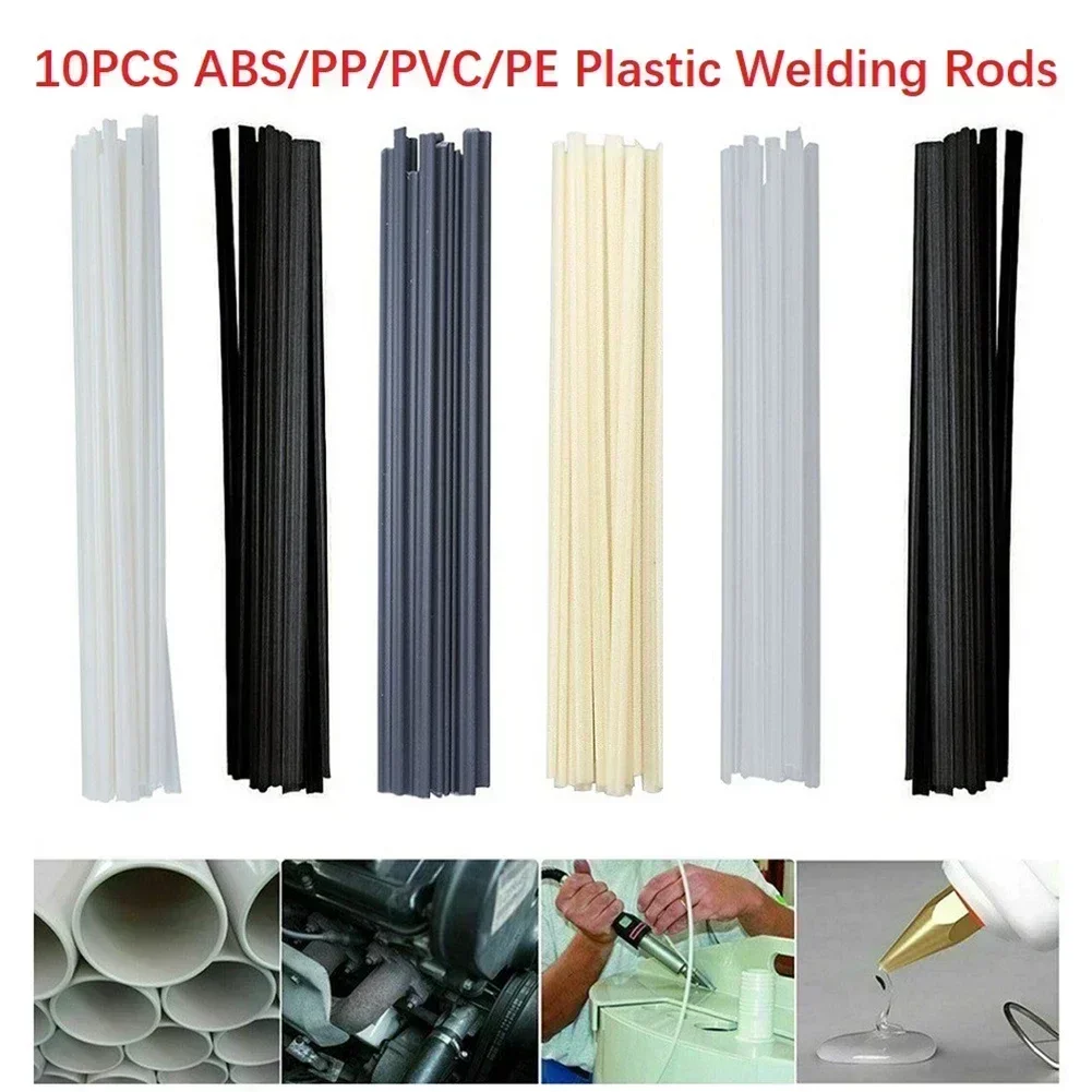 10Pcs Plastic Welding Rods Set 20cm PP/PE/PVC/ABS Polypropylene Welding Sticks Car Bumper Repair Tools For Plastic Welder