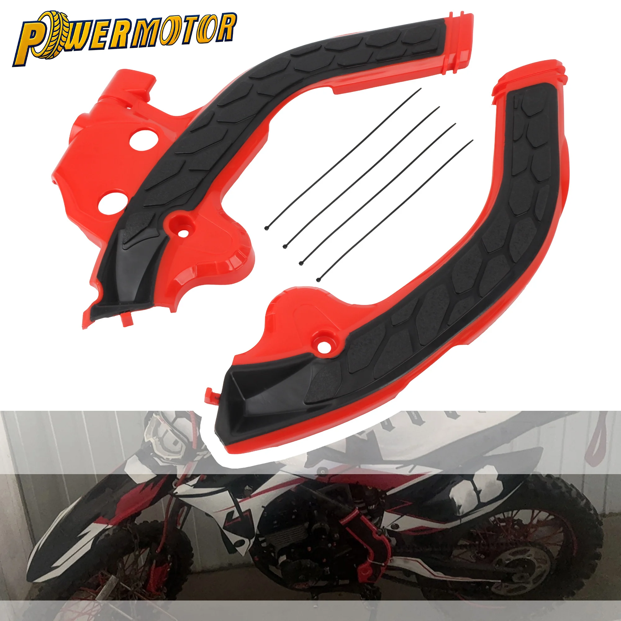 

Enduro Motocross Frame Protect Cover Side Guard Accessories For BETA RR RS RR-S 125 200 250 300 350 390 430 450 498 2020-2023