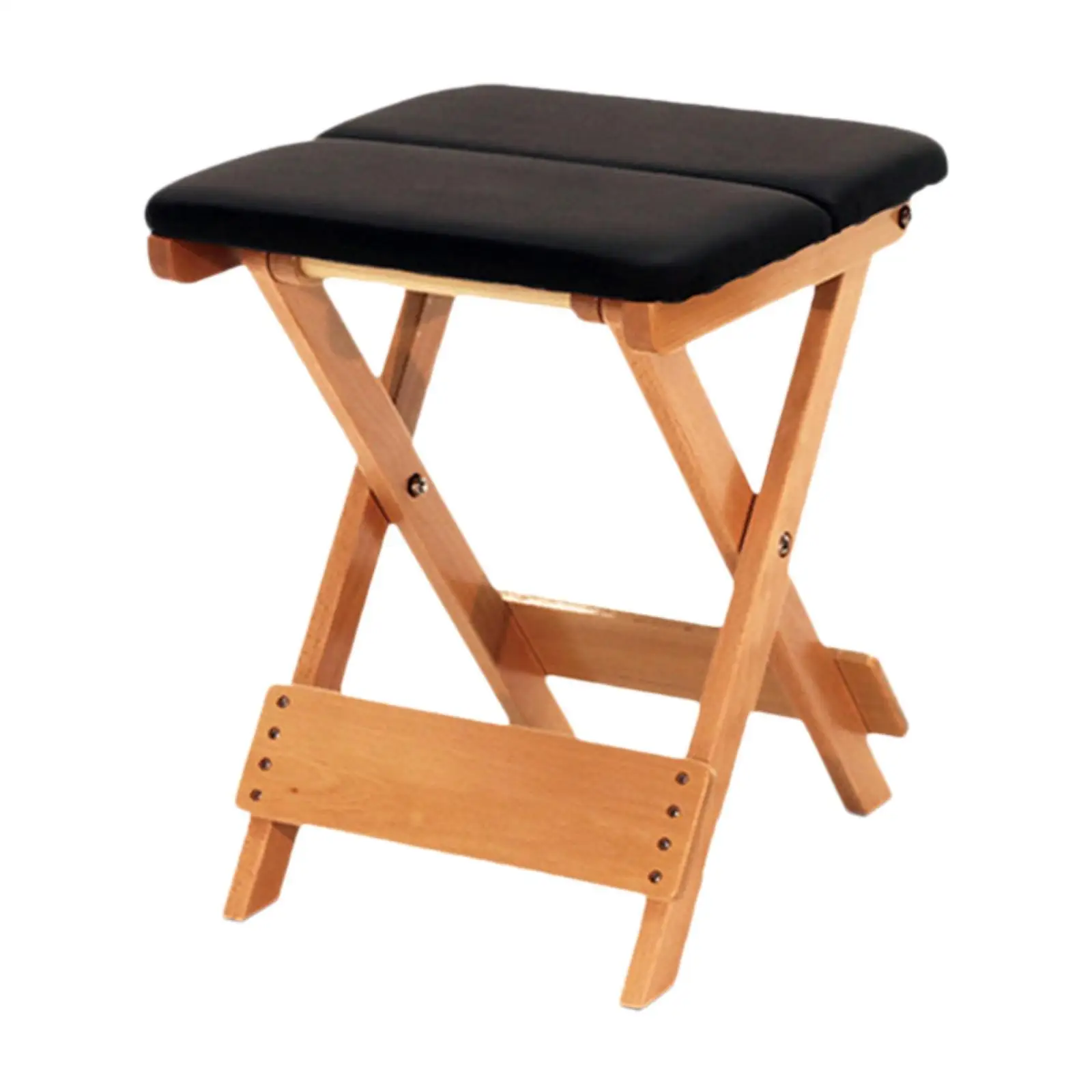 Foldable Stool Foot Stool Foldable Accessories Wooden Wood Folding Stool Footrest Stool for Household Bedroom Fishing Outdoor