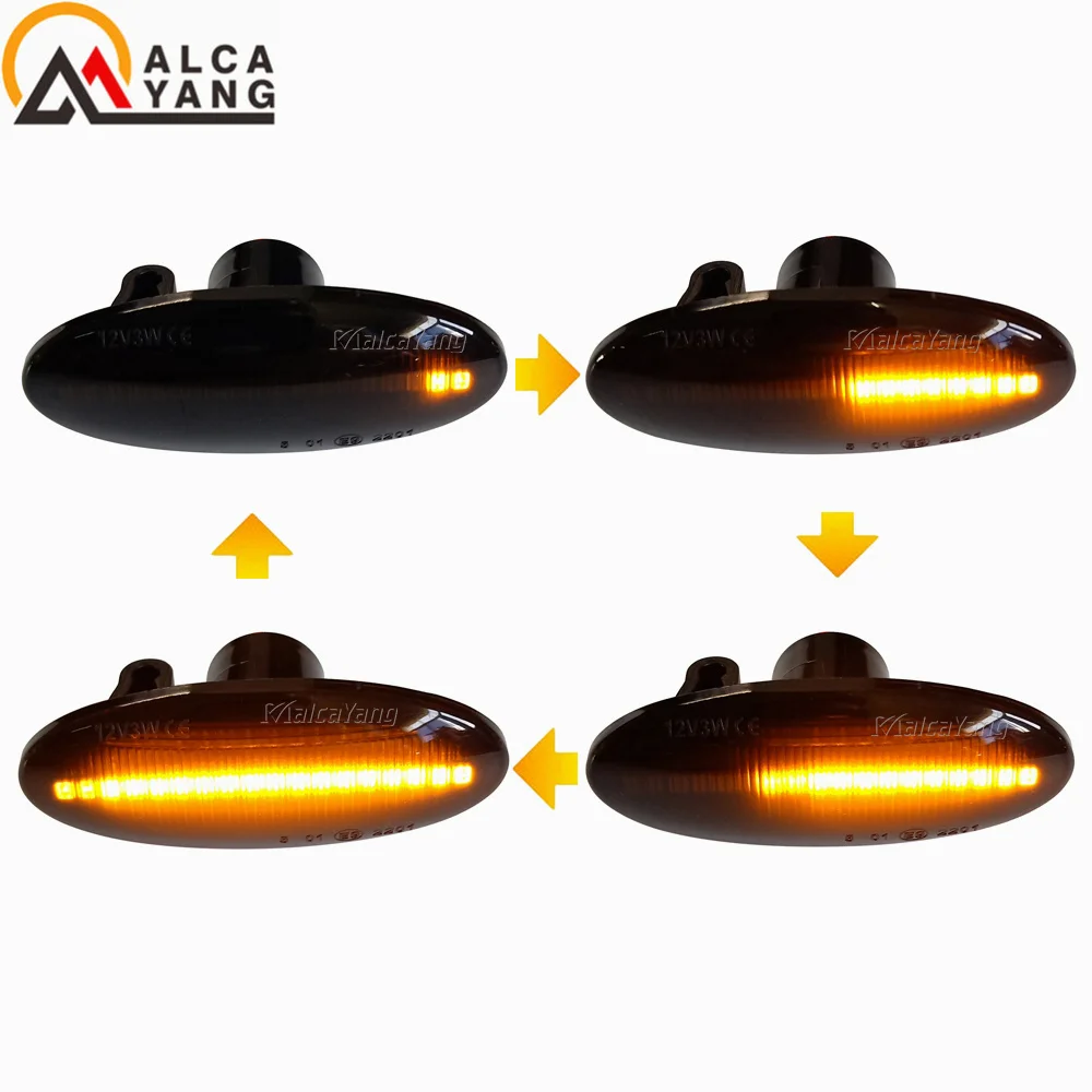 Dynamisches LED-Seitenmarkierungslicht für Nissan X-Trail Qashqai J10 Cube Juke Leaf Micra K13 Note E11 Blinkleuchte – Detail 6