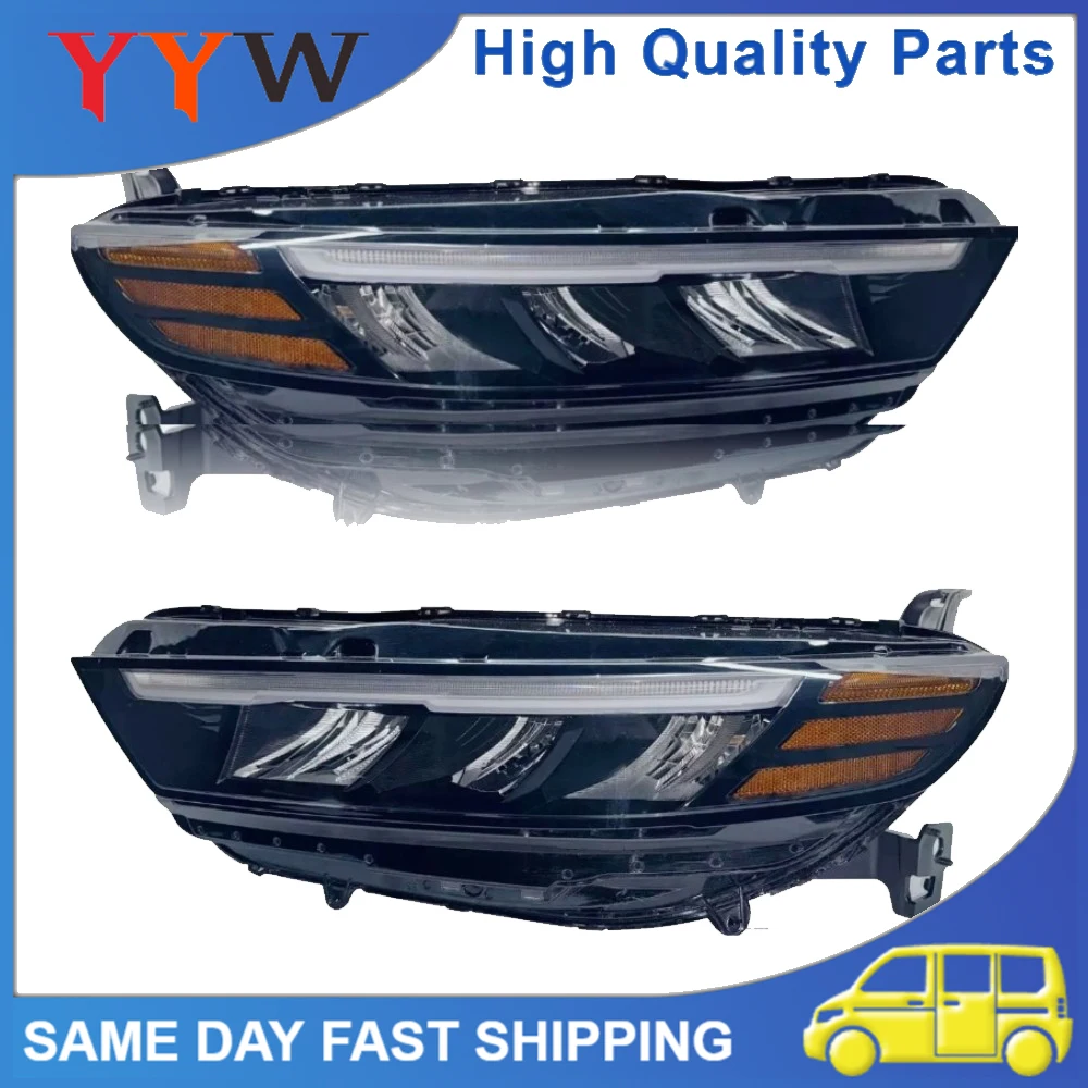 

1 пара качественных новых автомобильных полностью светодиодных фар слева и справа HO2502213 для Honda Accord Sedan 2023-2024, передняя фара автомобиля в сборе