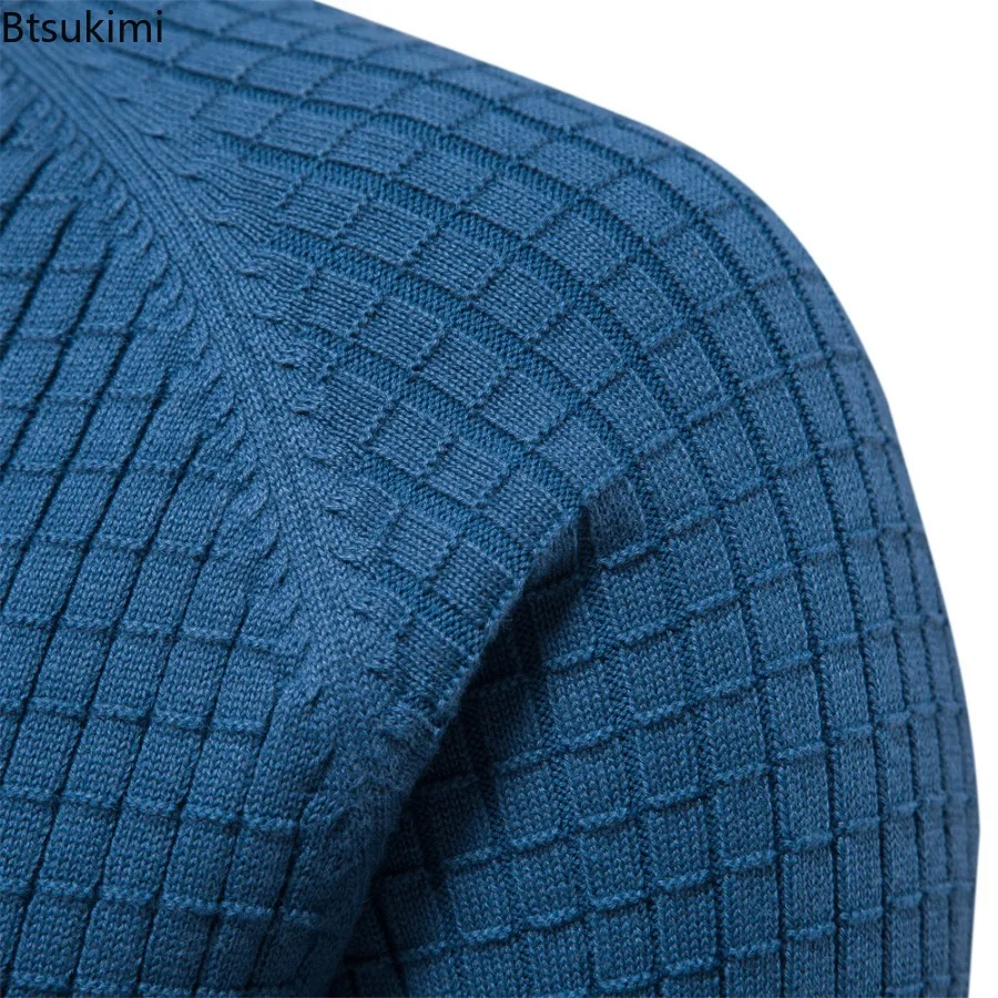 High Quality Men's Long Sleeve Knitted Sweaters Comfortable Cotton O-neck Pullover Sweaters Autumn Winter Basic Sweaters for Men