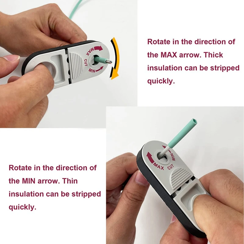 Universal Network Wire Stripping Tool for Cat5E, Cat6,Cat7, Cat8 - Coaxial Cable Stripper, Pocket Cable Stripper Tool-DTB1