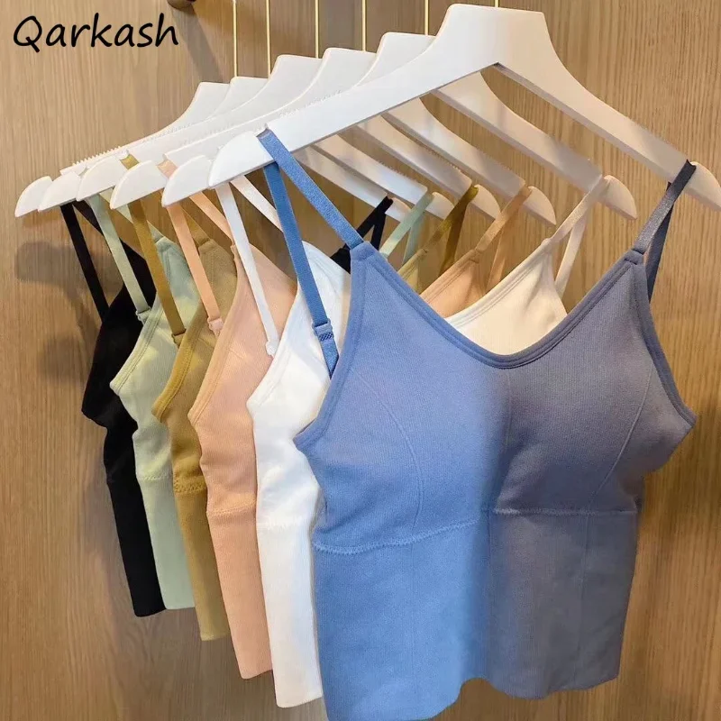 Sexy Camis Women Crop Tops V-neck Streetwear Backless Summer Casual Fashion Holiday Pure Adjusted-strap Beach Style Ulzzang Y2k