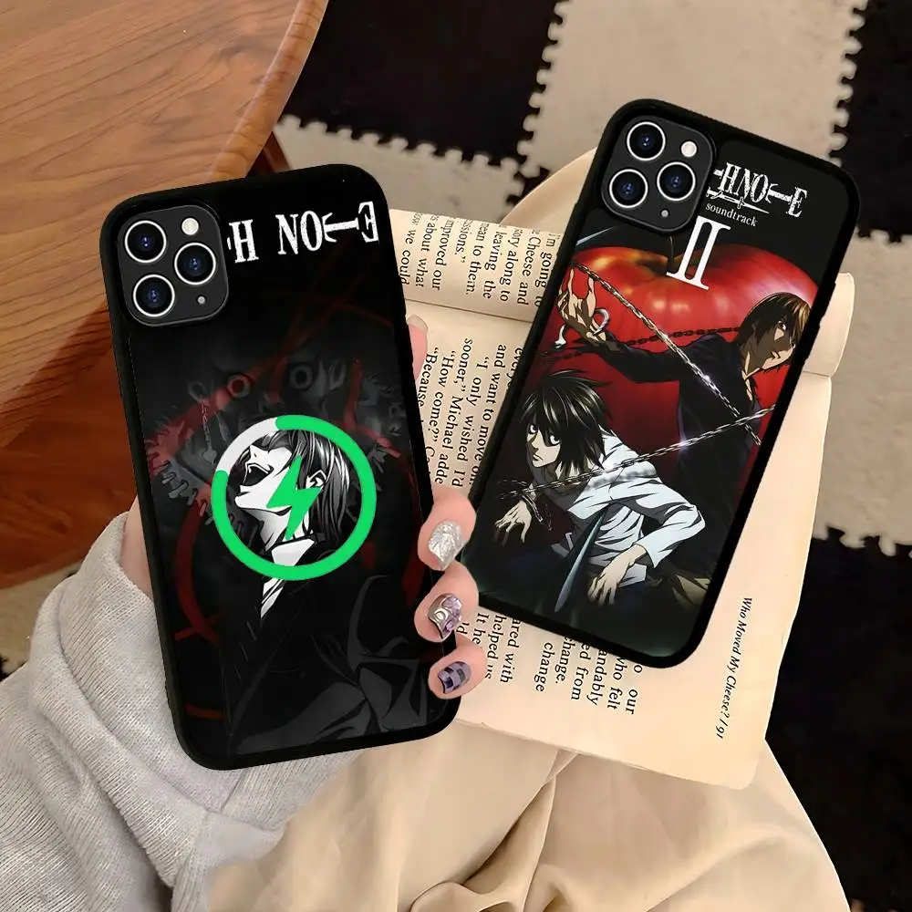 Coque de téléphone Anime Death Note tendance pour iPhone 17 Air 16 15 14 13 12 11 Pro Max Plus compatible avec la charge sans fil MagSafe