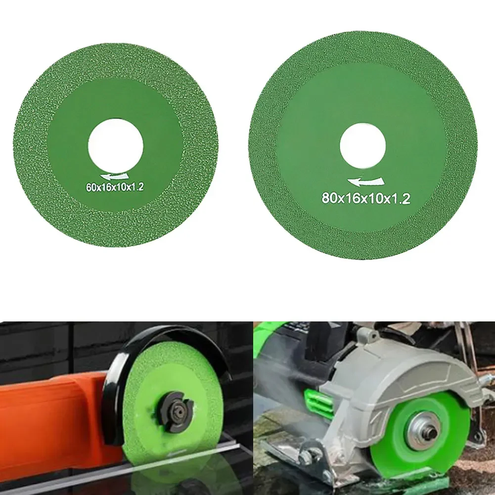 Green Glass Cutting Disc And Grinding Ofglass And Other Materials 1pc 60/80mm Diamond High Manganese Steel Brand New