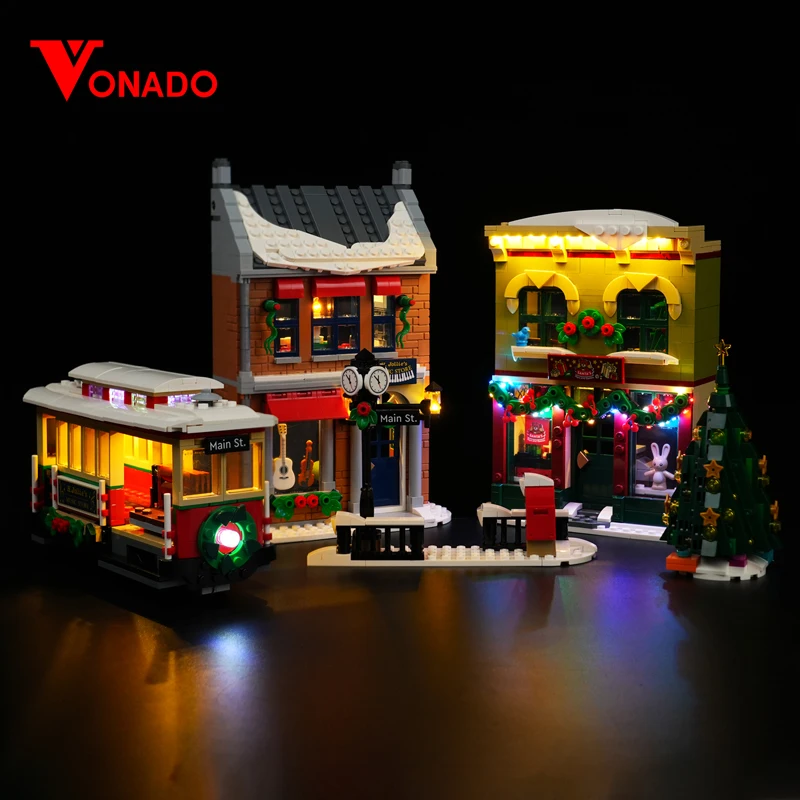 Vonado LED Light Kit For 10308 Holiday Main Street Building Blocks Set (NOT Include the Model) Bricks DIY Toys For Children