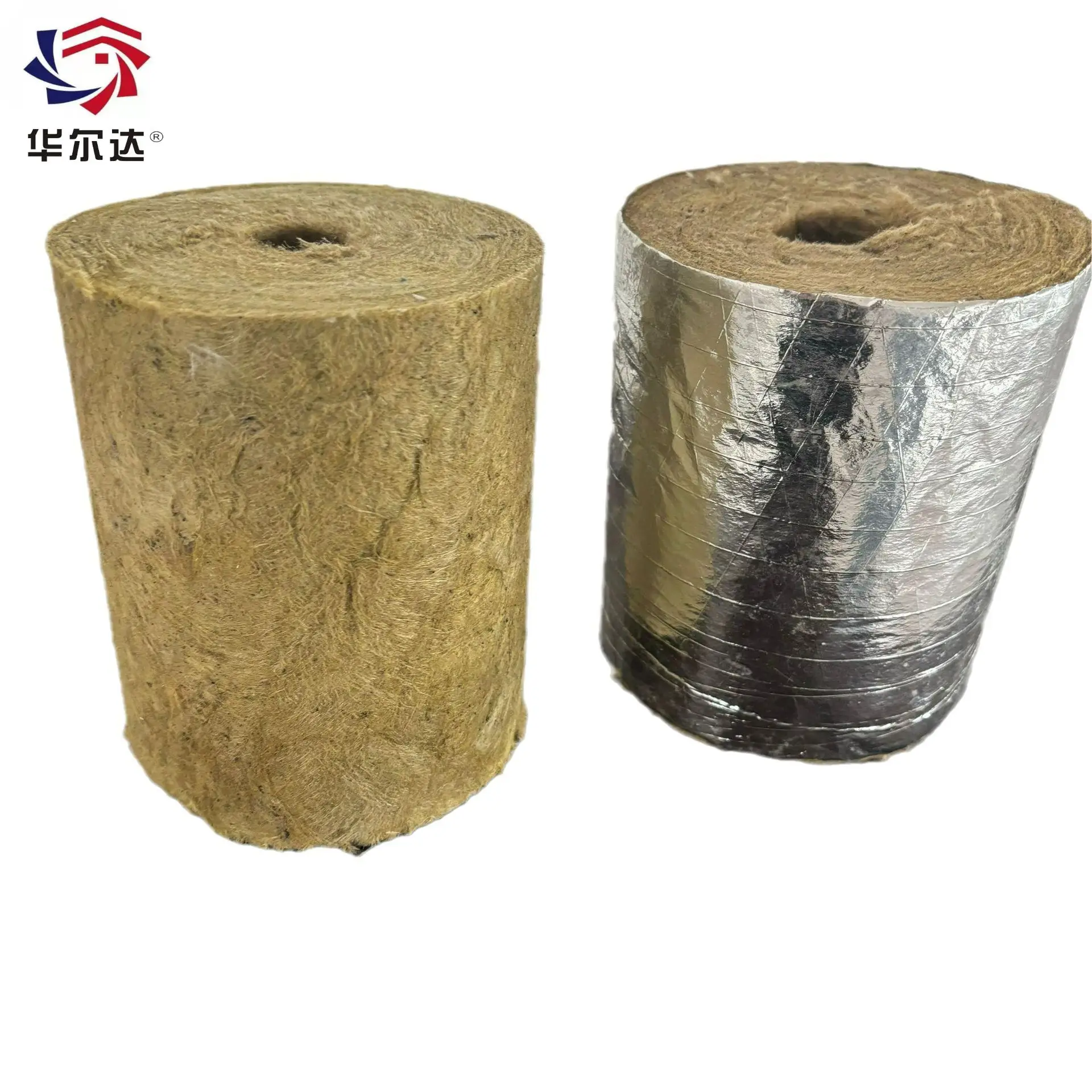 High density rock wool pipe insulation material has the function of fire prevention and water repellency