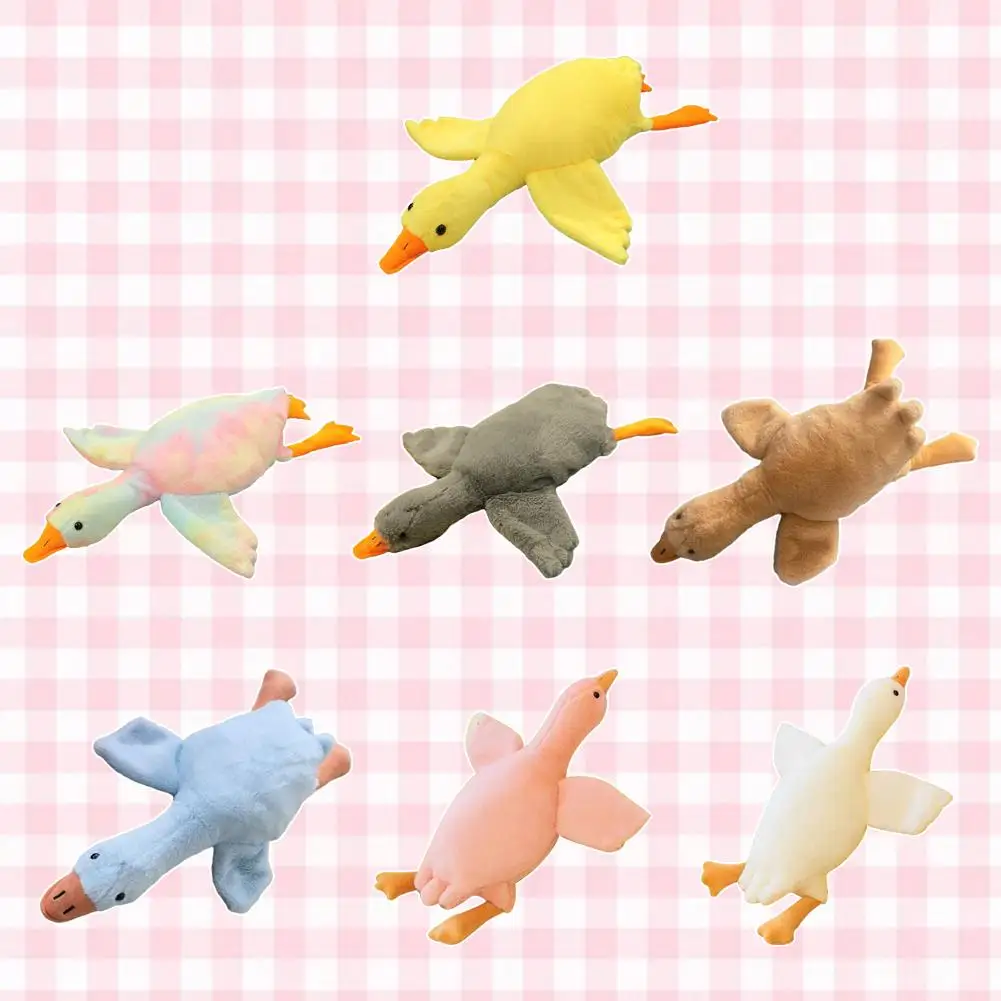 50cmの大きな白いガチョウのぬいぐるみ、柔らかい巨大なアヒルのギフト、非常に大きな枕、ソファ、大きなクッション、白いガチョウの女の子向けE6I2