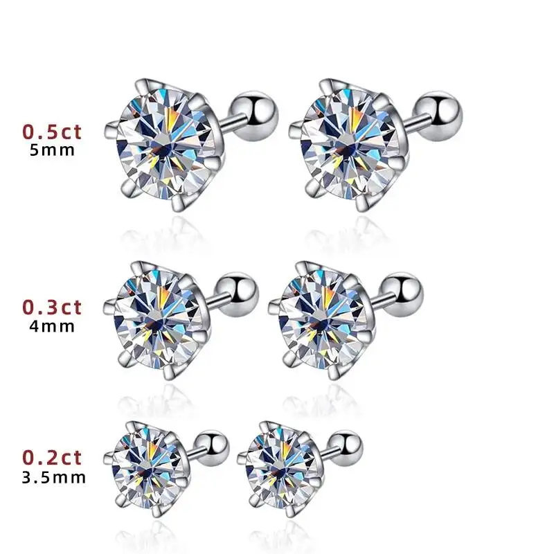 Thumbnail 2 - #73 Compare Moissanite Stud Earrings Before You Buy