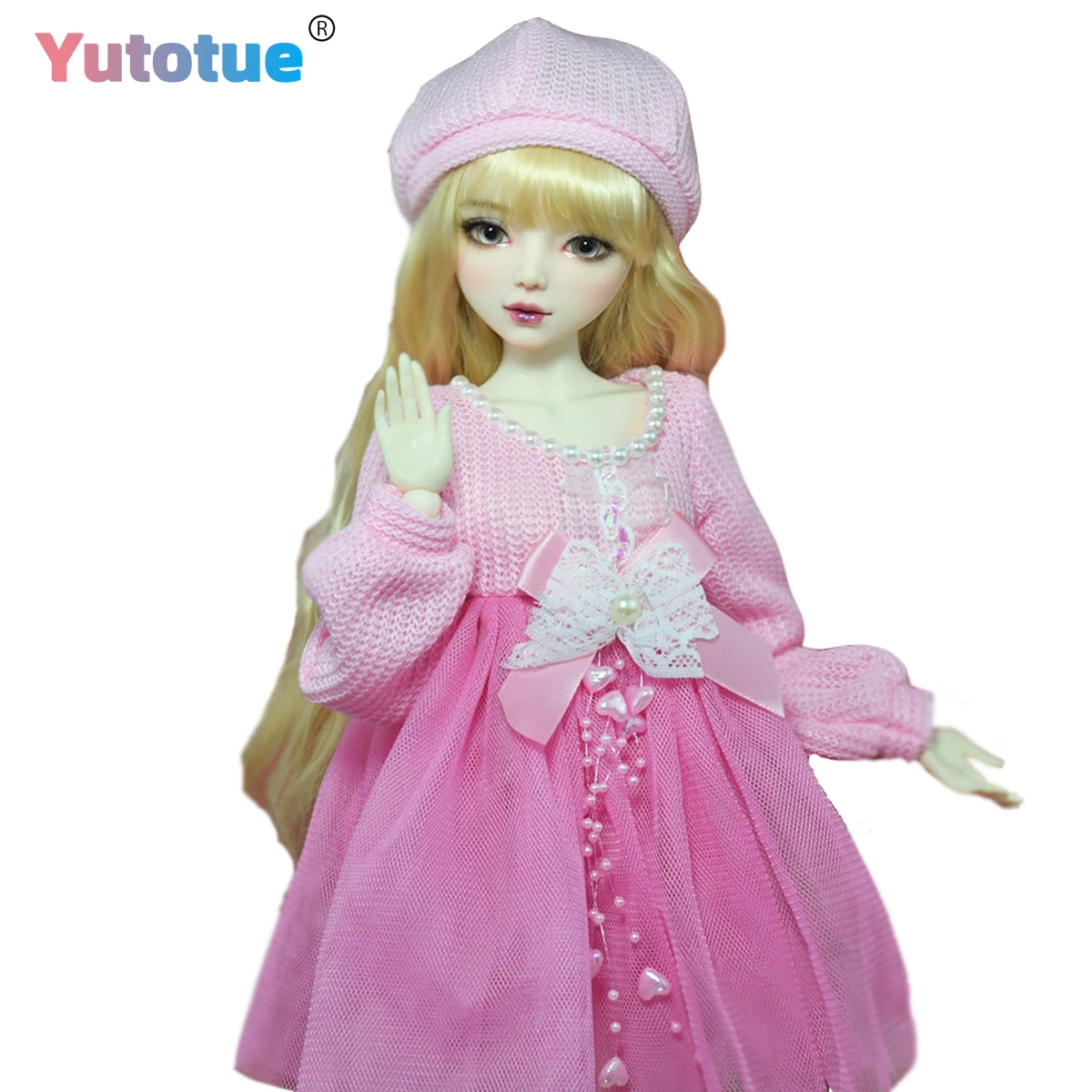 

YUTOTUE 1/3 BJD Doll Toy 22 inch Height Female Doll with Removable Clothes Blonde Curly Wig Lifelike