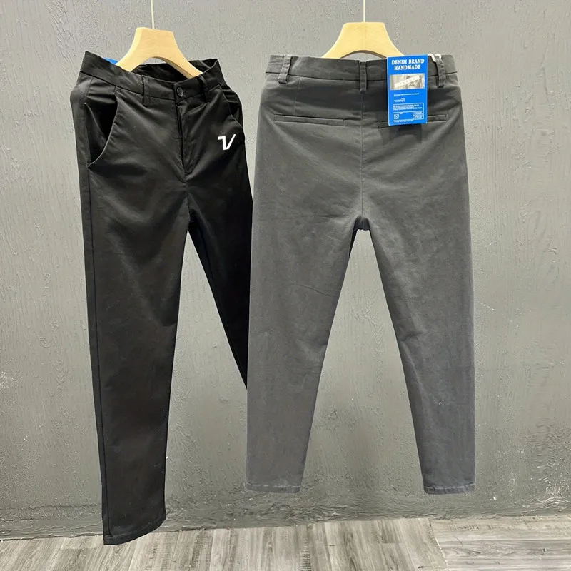 신상바지 Pure Cotton Straight Pants Men's Golf Wear 2025 Spring New Golf Pants Fashion Elastic Force Casual Pants Men's Golf Clothes