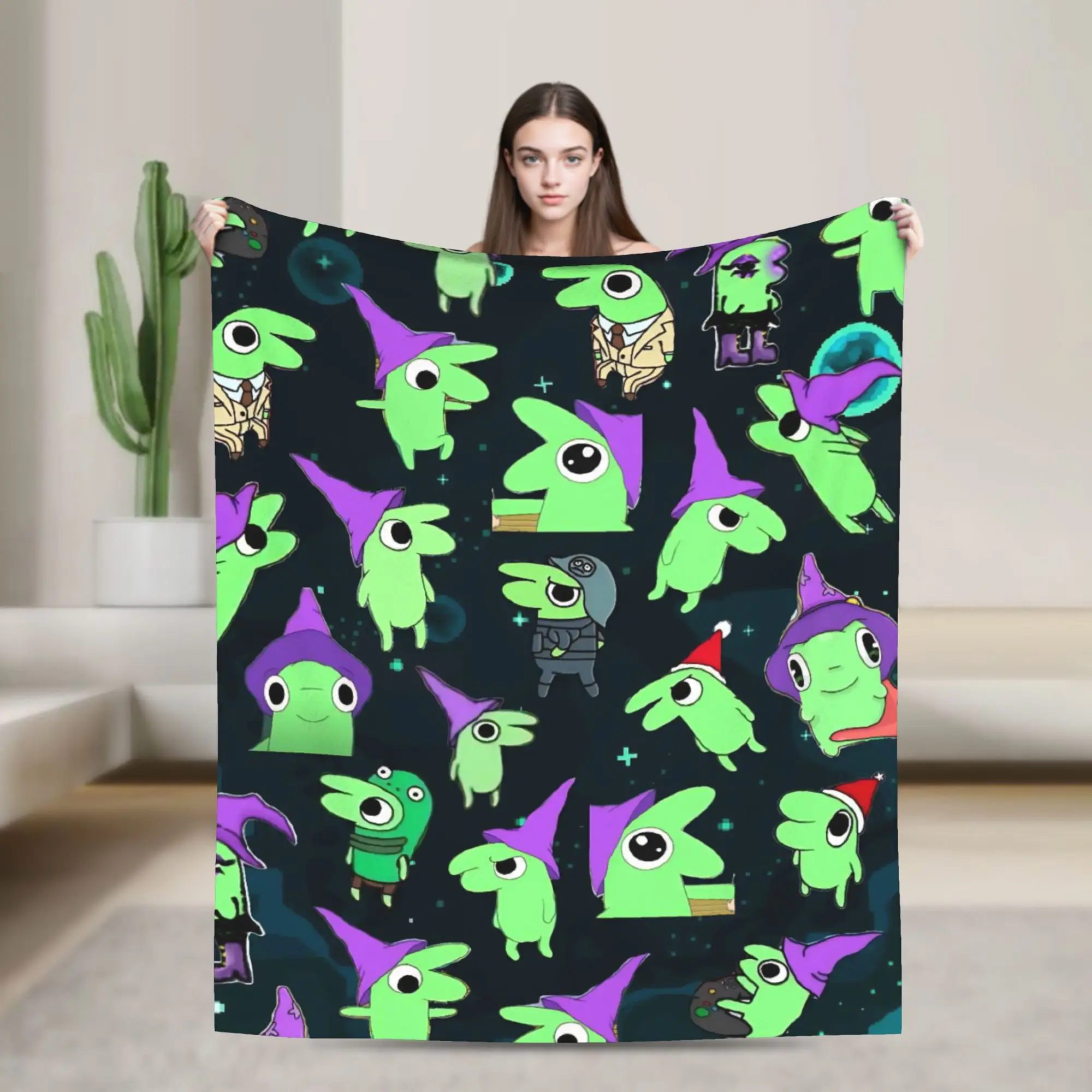 glep smiling friends Gift Blanket For Men Women Warm Cozy Fluffy  Throw Blankets for Bed 50x60 Inches Multiple Sizes
