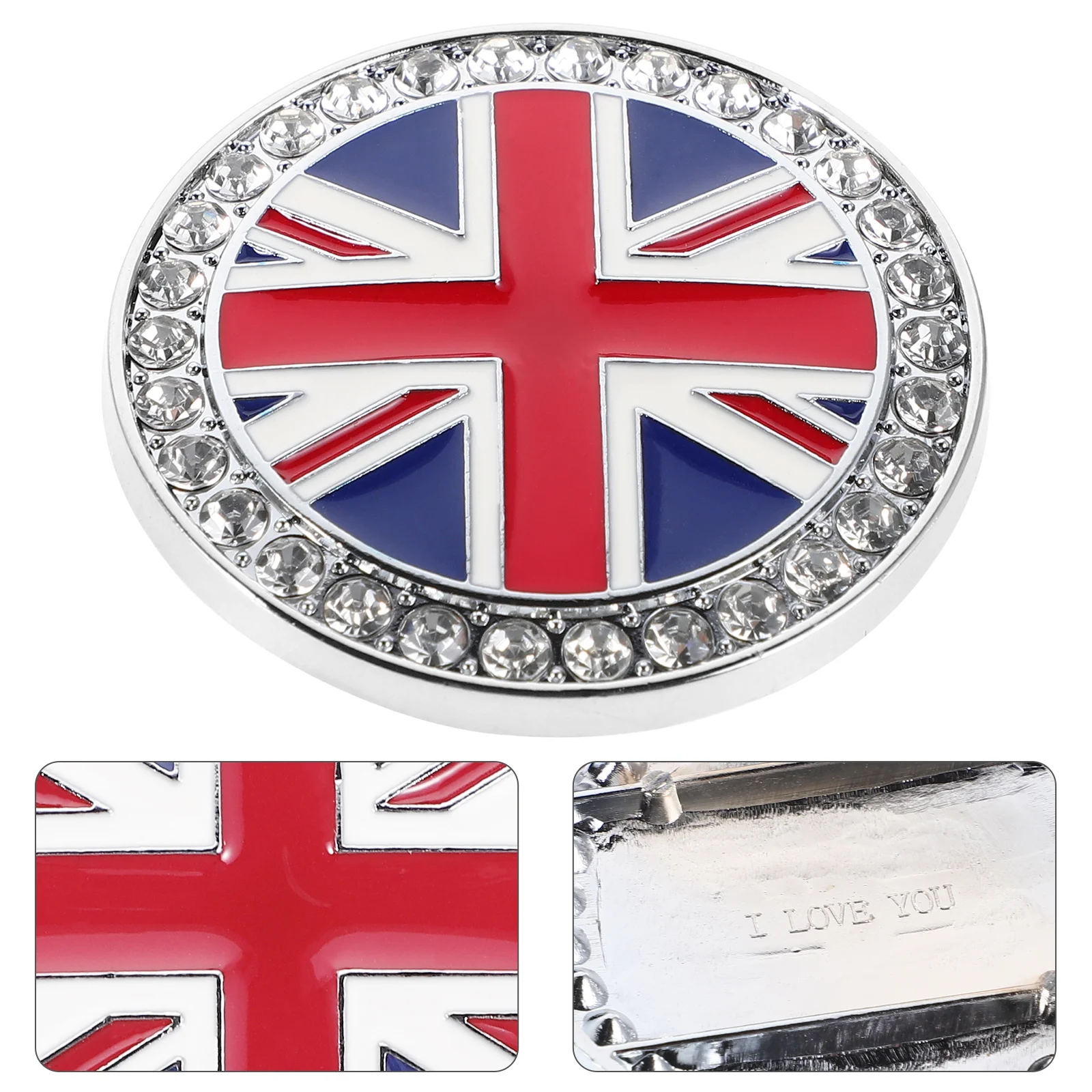 

British Flag Metal Sticker Rhinestone Uk Flag Auto Body Decals Badge Car Motorcycle Truck Scratch Protection 3D Car Logo
