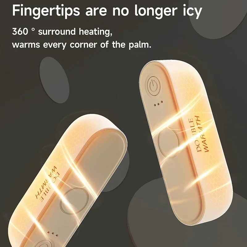 Youpin Xiaomi Ogrzewacze do rąk Magnetyczne, ładowane, elektryczne, przenośne mini ogrzewacze do rąk Szybkie ogrzewanie Kompaktowy podgrzewacz kieszonkowy Zima
