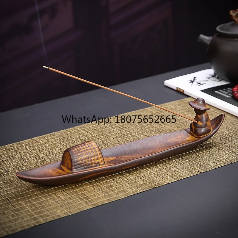 Creative ceramic sandalwood incense burner - vintage style incense holder