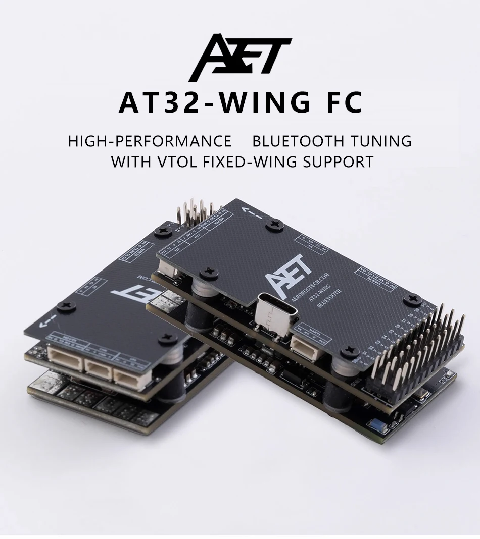 

AET-AT32-WING Flight Controller AT32F437 FC Support INAV RC eVTOL Fixed Wing DIY Parts