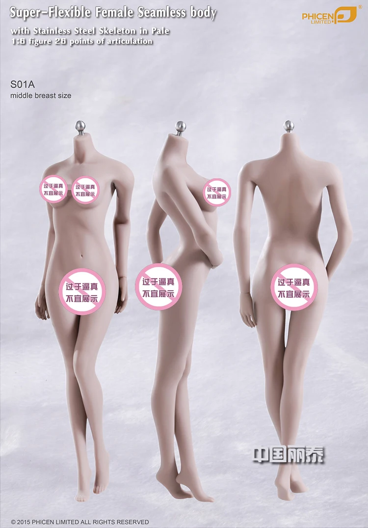 

TBLeague Female Figure Body Seamless Model S01A S02A S04B S06S16A S17B S18B S19B S20A S23B S28A S29B S32A1/6 DIY Head Toy