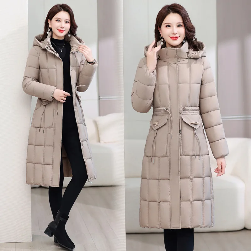 

Women Winter Jacket New Warm Thicken Cotton Coat Korean Loose Long Cotton Padded Jacket Female Hooded Winter Outwear Casual Coat