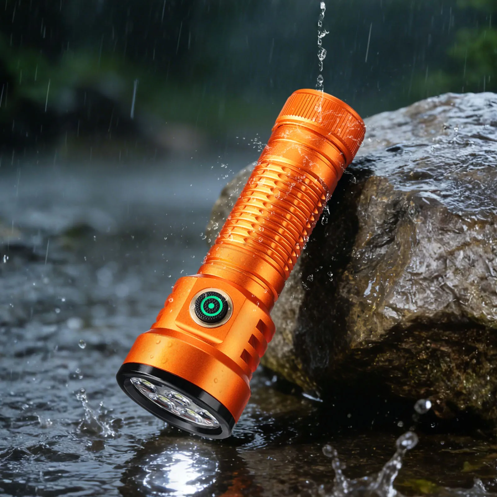 充電式懐中電灯-防水強力ハンドヘルドledフラッシュライト-タイプc電源-キャンプ、ハイキング、犬の散歩、緊急時用