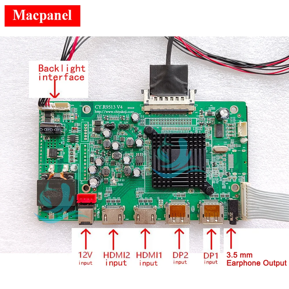 Imagem -02 - Controlador Board Kit para Tester Tela Imac A1418 Lcd 4k 60hz Driver Board Lm215uh1-sdb1 Lm215uh1 Sda1