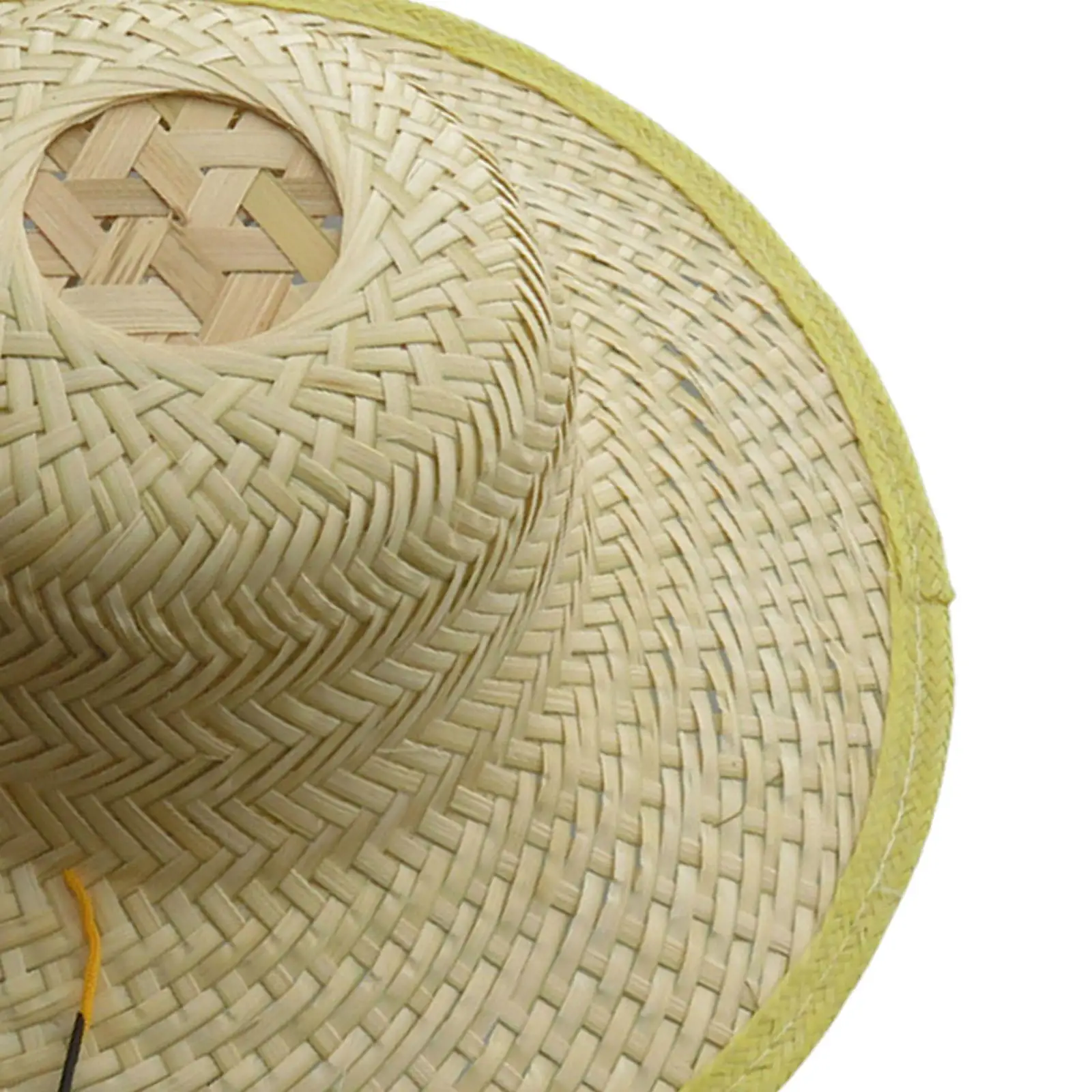 Bamboo Braided Hat Crafting Handicraft Wall Decoration Sun Hat Chinese Farmer Hat for Beach Summer Outdoor Farming Men Women