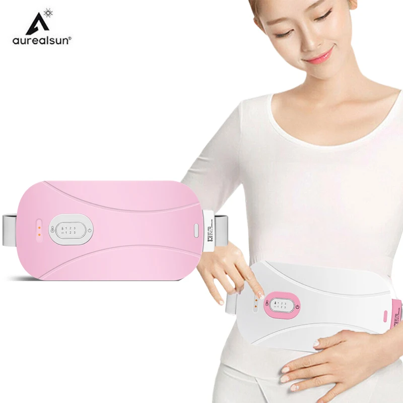 Electric Warm Belt massager health care Relieve Menstrual Pain Heating Vibrating Waist Acupoints Uterus physiotherapy Massage