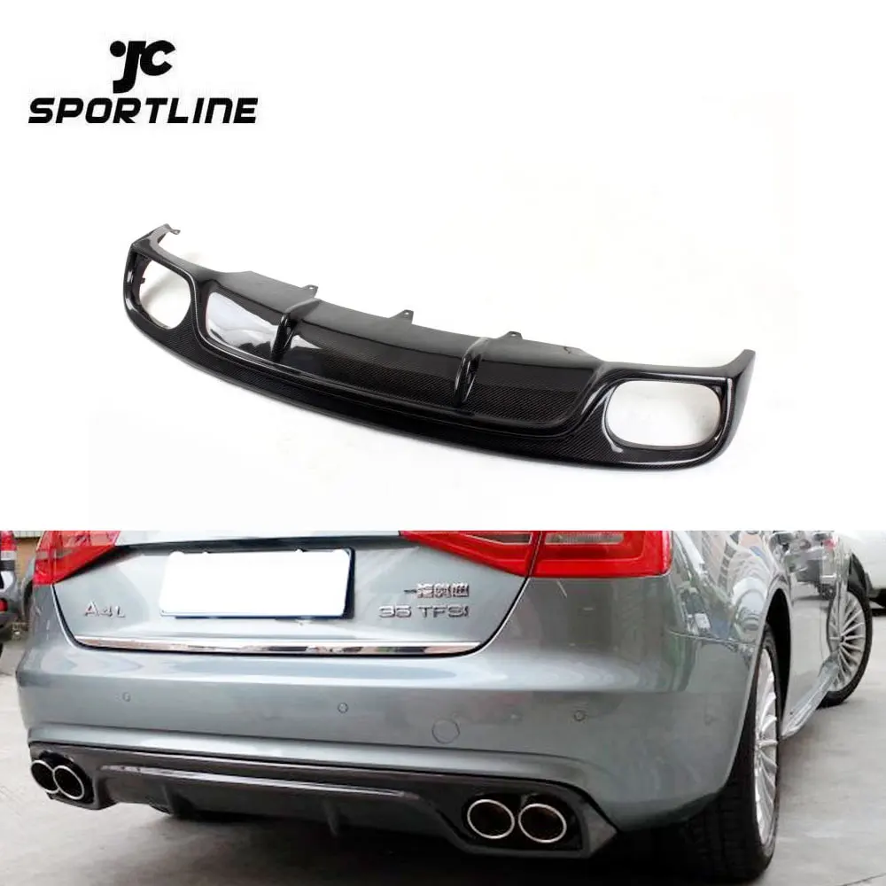 

RG Style Carbon Car A4 B9 Rear Bumper Diffuser Lip Spoiler For Audi 2013