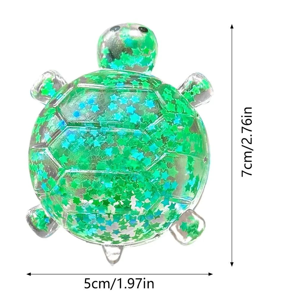 Glitter Filled Squeeze Toy Soft Squeeze Portable Size Sensory Fidget Toy Decompression Feature Anti Stress Design