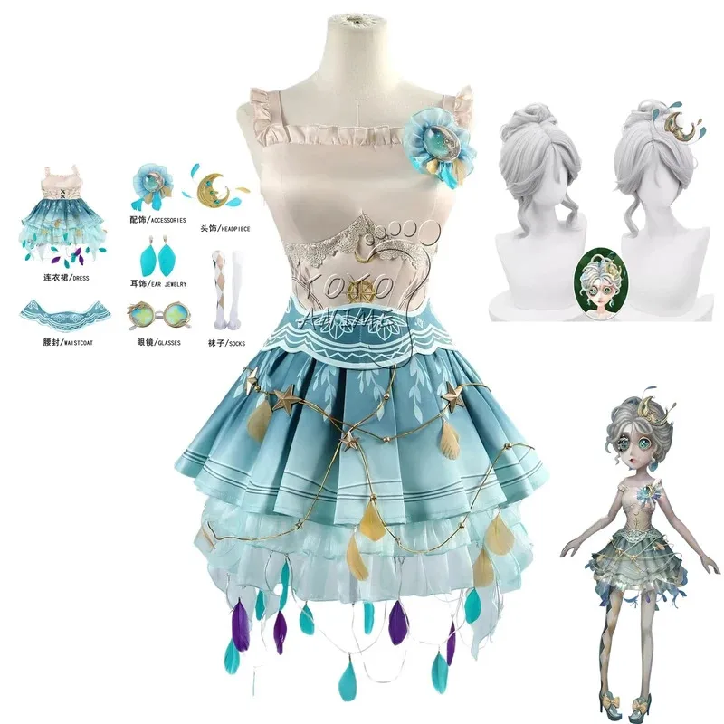 

Game Identity V Margaretha Zelle Cosplay Costume for Women Wandering Moonlight Dress Carnival Party Role Play Anime Clothes New