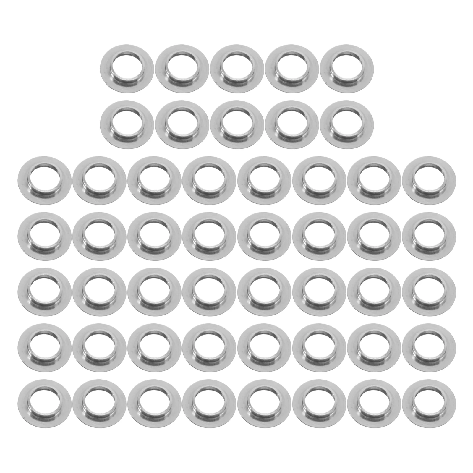 50 Pcs Glasses Accessories Spacers Durable Convex Gaskets Optical Shop Fixing Stainless Steel Replacement Accessory