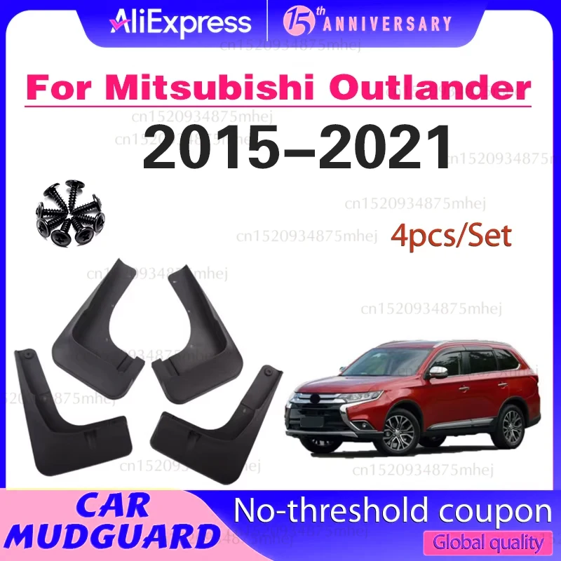 

For Mitsubishi Outlander 2015 2016 2017 2018 -2021 Front Rear Car Mud Flaps Mudflaps Splash Guards Mud Flap Mudguards Fender
