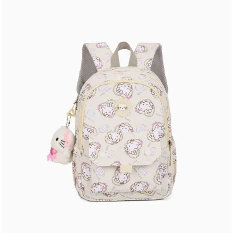 2025 New Sanrio Anime Cute Cartoon Fashion Printed Milk Yellow Hello Kitty Large Capacity Backpack Student School Bag