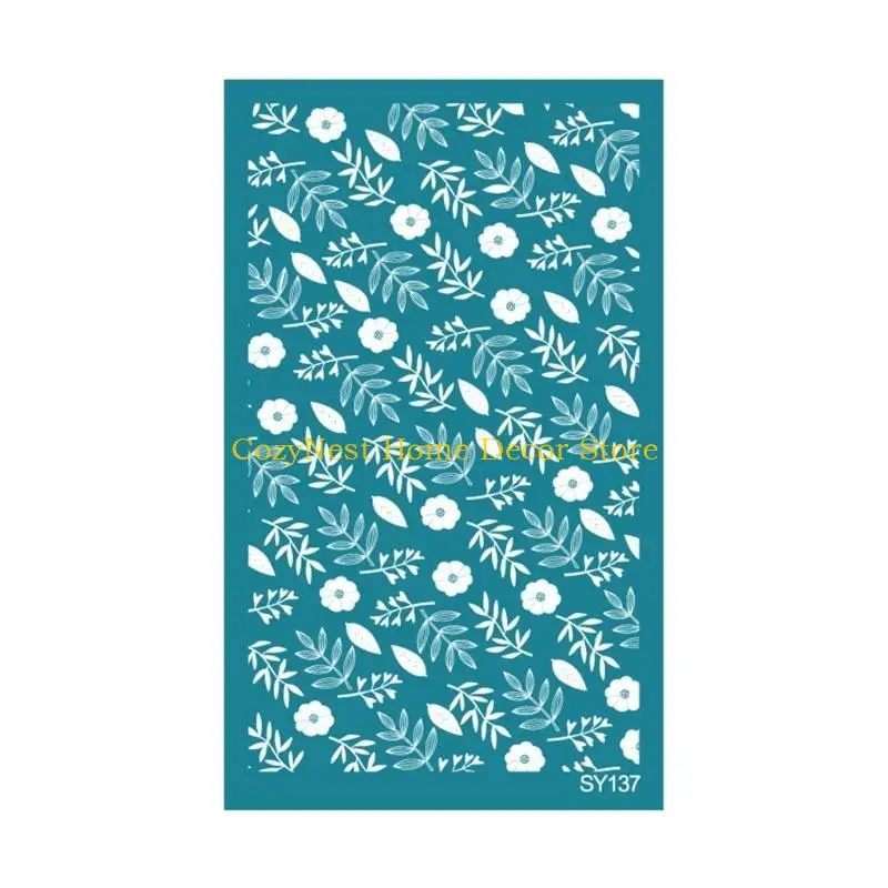 92MF DIY Self-Adhesive Silk Screen Printing Stencils for Home Decor T-Shirts Ceramic Fabric Reusable Silkscreen Printing