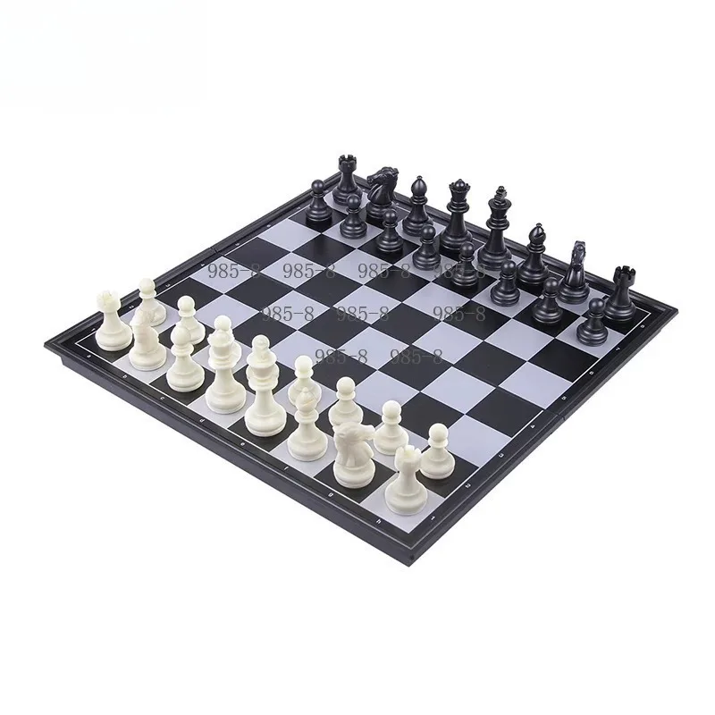 Chess magnetic chess pieces folding portable chessboard special set for children's training competition