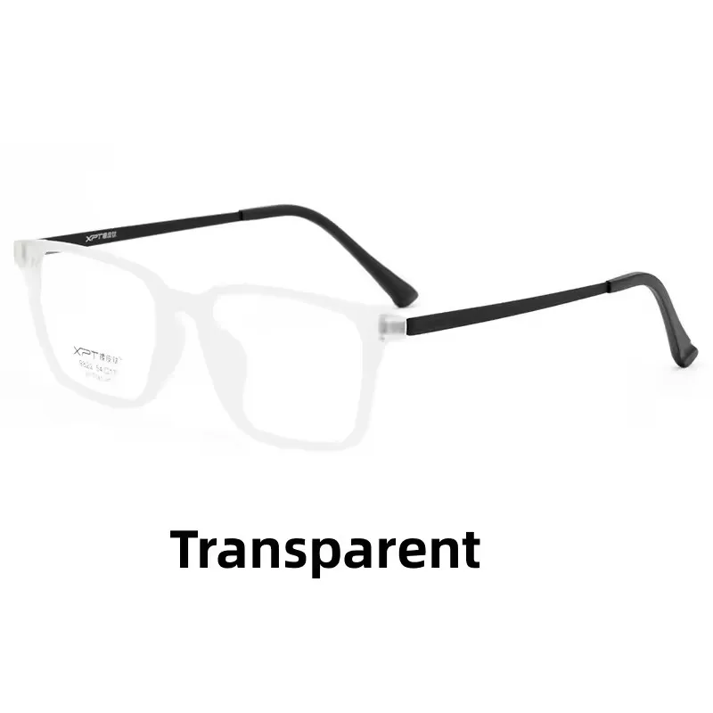 Fashion Eyewear Retro Square Titanium TR90 Large Size Eyeglasses Frame Men Women Anti Blue Light Anti Radiation Glasses 9822
