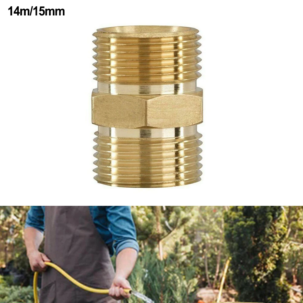Garden Power Tools Hose Connector Male Adapter Pressure Washer Brass For Hose Reels M22/14mm M22/15mm Male Thread