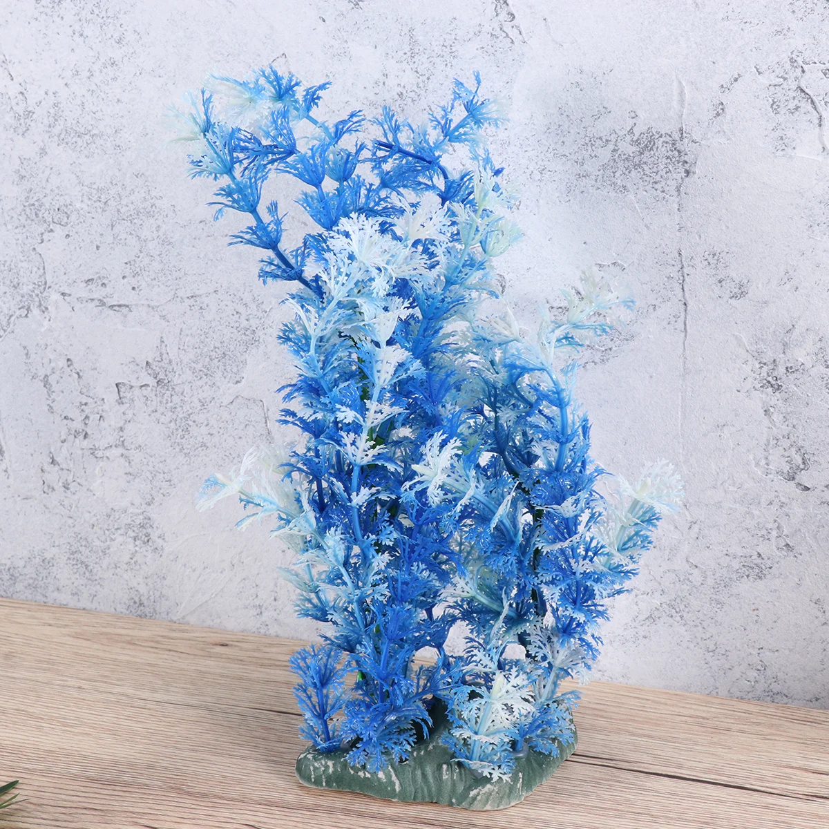 

Fish Tank Landscape Decor Blue Plastic Water Plants Safe for Fish Aquarium Ornament Artificial Aquatic Plants Simulation Plant